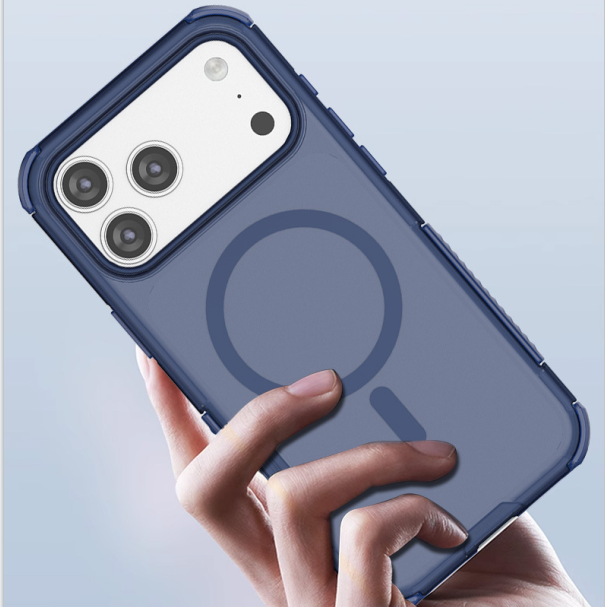 New Arrival Magnetic Case for iPhone 16 17 Pro Max Transparent Full-Cover Drop-Resistant Protective Shell
