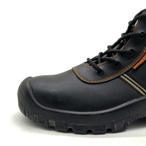 Zapatos de Seguridad y Trabajo para Hombre de Alta Calidad, Antideslizantes, con Suela Aislante, Antiaplastamiento, Antipinchazos, de Cuero Vacuno Genuino, Color Negro - Product Image 2
