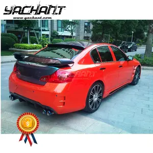 סחר אבטחת סיבי פחמן אחורי ספוילר Fit עבור 2007-2010 G35 G37 4Dr GTR35-Style האחורי ספוילר