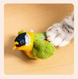 Cartone animato gatto giocattolo con novità suoni animali e mimetismo degli uccelli appeso Teaser per il gattino auto-intrattenimento & noia sollievo - Product Image 3