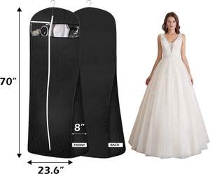 Grote Reis Kledinghoes Bruidsjurk Jurk Met Opknoping Voorzien Van Geweven Materiaal Kledingtas Accessoires Etui Opbergen - Product Image 2