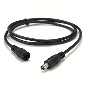Câble d'extension d'alimentation CC 5,5 mm 2,5 mm 5 V 12 V 24 V 0,5 m/1,5 m/3 m avec connecteur <span class=keywords><strong>jack</strong></span>, fils en cuivre, pour appareils électroménagers, indice de protection IP20, alimentation CA - Product Image 1