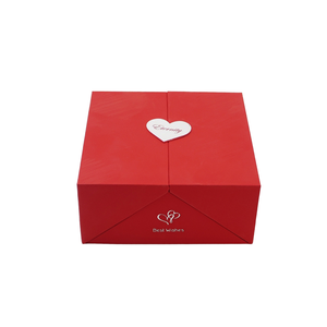 Caja de Regalo para Joyería con Diseño de Rosa LOVE, Doble Puerta, 16 Piezas, Color Personalizado, Logotipo con Estampado UV/en Caliente, Cartón Reciclable, Marca Gigo - Product Image 6