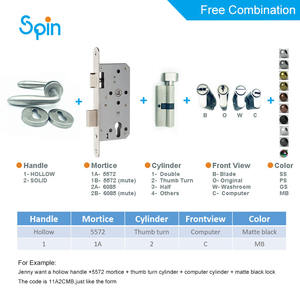 Poignée <span class=keywords><strong>de</strong></span> fenêtre en alliage <span class=keywords><strong>de</strong></span> zinc, traction moderne plaquée laiton PVD pour tour d'inclinaison à battant - Product Image 6