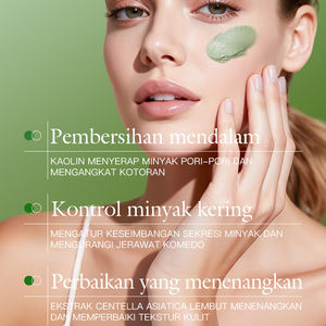 มาส์กหน้าทำความสะอาดล้ำลึก ควบคุมความมัน 120 กรัม ได้รับการรับรองจาก Bpom ยี่ห้อ KORMESIC  มาส์กโคลนทำความสะอาดผิวหน้าผสมใบบัวบก ช่วยปลอบประโลมผิว - Product Image 2