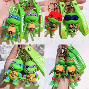Llavero de Silicona con Diseño de Tortuga Sagrada de las Tortugas <span class=keywords><strong>Ninja</strong></span>, Estilo <span class=keywords><strong>Americano</strong></span>, para Bolsos, con Empaque Individual - Product Image 1