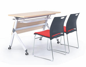 바퀴가 달린 그레이트웨이 접이식 책상 사무실 회의 훈련 접이식 학습 테이블 - Product Image 6