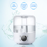 Humidificateur 3L pour la maison et la chambre, silencieux, volume de brume réglable, diffuseur intelligent de bureau, atomiseur et diffuseur d'huiles essentielles
