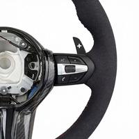 Volant personnalisé M Performance en cuir noir avec marqueur rouge et palettes de changement de vitesse pour BMW F30 F10 F20 Chassis Remplacement direct