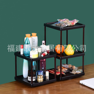 <b>Rotating</b> storage <b>rack</b>, multi-tiered <b>spice</b> <b>rack</b> for kitchens, cosmetics and jewelry organizer, tea set storage <b>rack</b> - Product Image 1