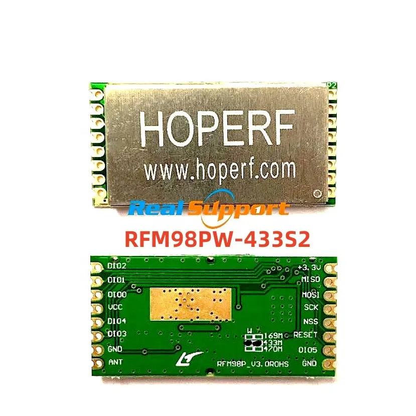 मूल RFM98PW RFM98PW-433Mhz RFM95PW-868Mhz Lora RFM95PW-915Mhz लंबी दूरी आरएफ ट्रांसीवर मॉड्यूल