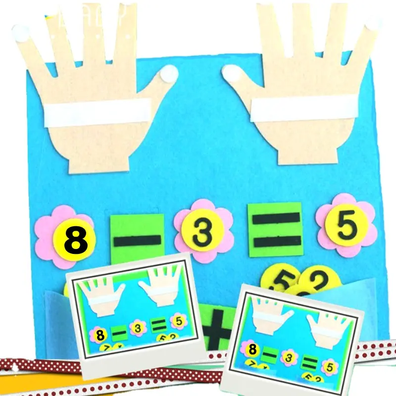 2023 Montessori Filz ganz Buch Aktivität beschäftigt Buch Kleinkind lernen Baby Filz Spiel buch für Kinder