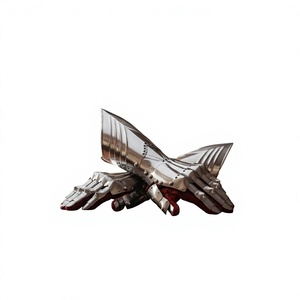 Medieval Knight Gauntlets Silver Plated Steel <b>Gothic</b> Armor <b>Gloves</b> Articulated Full Hand - Product Image 1
