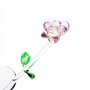 Lámpara de Arte de <span class=keywords><strong>Murano</strong></span> Hecha a Mano y Personalizada, Flor de Cristal Tallado con Tallo Largo, Rosa para el Día de San Valentín, Ecológica, Venta al Por Mayor - Product Image 4
