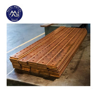 Barres de cuivre perforées et pliées avec placage nickel, barre omnibus en alliage de cuivre