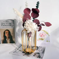 Bouquet de Noël en eucalyptus naturel préservé, feuilles d'argent et de pomme, pour la décoration intérieure