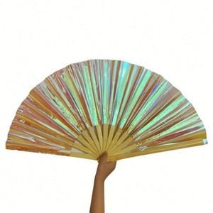 Abanico de Bambú Tallado Tradicional Personalizado para Regalos Empresariales y Fiestas - Product Image 2