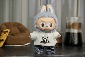 Labubu服17cm人形服ファッション服帽子メガネスーツLabubuアクセサリー