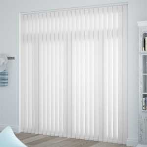 Chaîne de tiges en PVC 100% Polyester occultant, taille de bricolage personnalisée, support de commande manuelle pour stores verticaux de fenêtre française intérieure - Product Image 1