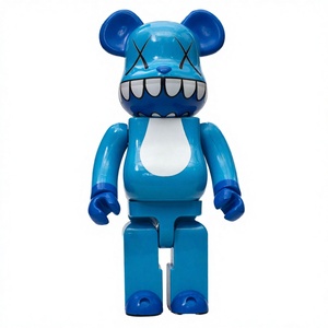 ตุ๊กตาเรซิ่นแฟชั่น KWA BEARBRICK ขนาด 28 ซม. ตัวต่อรูปหมีดุร้าย XX Eye Bluetooth ของตกแต่งบ้าน 400% - Product Image 4