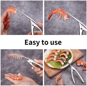 Outil de nettoyage de crevettes en acier inoxydable, éplucheur de crevettes, <span class=keywords><strong>couteau</strong></span> de nettoyage de crevettes de conception Unique facile à nettoyer pour la cuisine familiale - Product Image 4