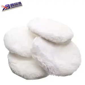 7 "180 mm soft wool car Fine Polished Buffered and polished bonnet pad with ring 7" 180 mm soft wool car cleaned and polished