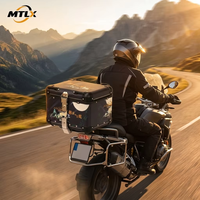 Boîte à bagages arrière pour moto en alliage d'aluminium anti-déformation à charge lourde 42L avec kits d'installation à dégagement rapide pour les coursiers et les grossistes