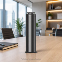 Diffuseur de parfum de bureau en métal pour hôtel, 100 ml, télécommande, minuterie 8H, anti-séchage, 4000 mAh, 150-300 m³, prise US EU UK, OEM, noir, argent