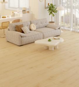 Revêtement de sol SPC <span class=keywords><strong>aspect</strong></span> <span class=keywords><strong>bois</strong></span> <span class=keywords><strong>vieilli</strong></span> pour usage résidentiel intérieur style rustique, apparence authentique vieillie - Product Image 1