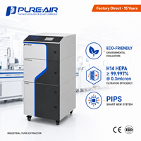 Extracteur de fumée de soudure compact Pure-Air PIPS à forte aspiration PA-DS500i pour la réparation électronique