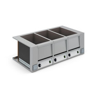 Chauffe-Plats Commercial Infrarouge Therma Dry Heat 2 GN 1/1 Économe en Énergie Sans Eau Sans Tartre pour Buffet Chinois