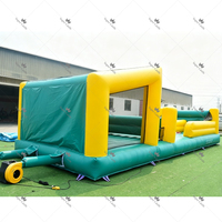 Défi Commercial Gonflable Bungee Run : Jeu de Tirage à la Corde Interactif pour Deux Joueurs, Idéal pour Événements Extérieurs et Location de Fêtes pour Adultes