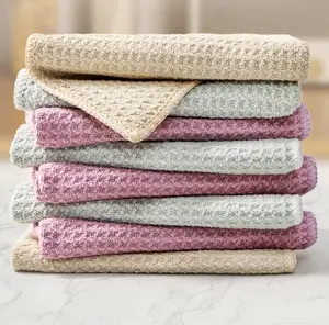Commercio all'ingrosso di alta qualità set di asciugamani da cucina ultra morbido assorbente asciugatura rapida asciugamano da cucina