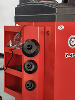 Équilibreuse de roues automatique Boscar avec positionnement laser, système d'auto-verrouillage de la broche, certifiée CE, 250W, pour pneus