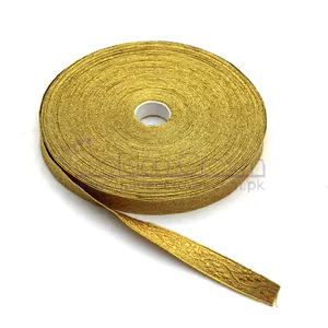 Custom Braid Gold Mylar Oak Leaf Gold Braid Lace | Wholesale gold Mylar Braid lace trim supplier