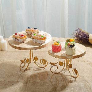 Soporte de pastel recién llegado con acabado de madera de alta calidad para decoración del hogar y usos ocasionales Con pedestal de madera - Product Image 6