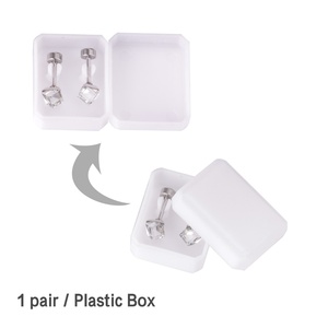 Pendientes Chapados en Oro con Zirconia Tipo Tornillo para Niñas - Product Image 6