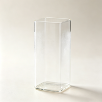 Verre à boire haut de gamme de style nordique, design carré léger et simple, idéal pour les fêtes, le vin, les cocktails et les boissons froides
