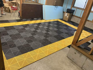 HanYin Carrelage de <span class=keywords><strong>sol</strong></span> en <span class=keywords><strong>plastique</strong></span> bon marché pour garage à emboîtement, style design moderne, pour atelier automobile, nouvelle innovation graphique - Product Image 3