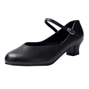 <span class=keywords><strong>Chaussures</strong></span> de danse latine pour femmes pour la salle de bal Tango <span class=keywords><strong>Flamenco</strong></span> Plates 3CM Matériel souple imperméable Bout fermé Fermeture à enfiler Été Automne - Product Image 6
