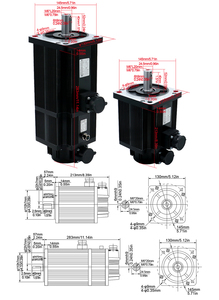 1.5KW เซอร์โวมอเตอร์10Nm 220V 2500rpm NEMA 52 130ST 130ST-M10015 RS485พร้อมชุดมอเตอร์เซอร์โว T3DF คนขับ - Product Image 4