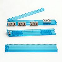 Moderno e Lussuoso Porta Mahjong in Plastica con Bordi Ondulati, Portatile, Antiscivolo e Durevole, Ideale per il Tempo Libero e l'Intrattenimento