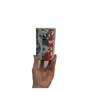 Home Decor Popular Washi Wrapped Green Tea Storage Wholesale Tin Cans Package