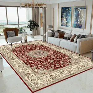 Tappeti e tappeti di alta qualità stampati in 3D grandi tappetini geometrici Vintage per la casa tappeto decorativo Beige persiano turco