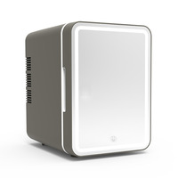 HZ 2024 livraison directe beauté stockage 4l Mini réfrigérateur réfrigérateur verre Compact réfrigérateur cosmétiques Portable Mini réfrigérateur avec miroir