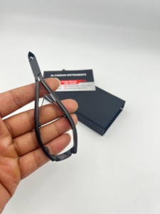 Nouvel arrivage : Coupe-cuticules professionnel noir couleur plasma, lame incurvée et affûtée avec verrouillage, pince à ongles pour manucure - Product Image 1
