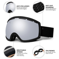 Lunettes de ski photochromiques personnalisées par le fabricant, protection UV400, lunettes de sport pour le ski, lunettes de neige, verres polarisés, lunettes de snowboard