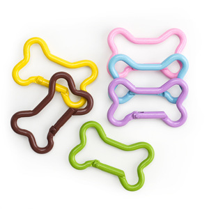Bone-Shaped Colorful Aluminum Alloy Carabiner Quick Hook Outdoor Backpack Accessory Ring Buckle - Product Image 1