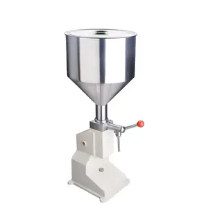 A03 Manual Paste Filling Machine Quantitative Liquid Filling Machine with Stainless Steel Hopper for Ketchup Olive Oil Cosmetics