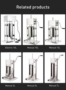 Machine à farcir les saucisses électrique 10L pour restaurant et usage domestique, vente chaude, facile à utiliser - Product Image 5
